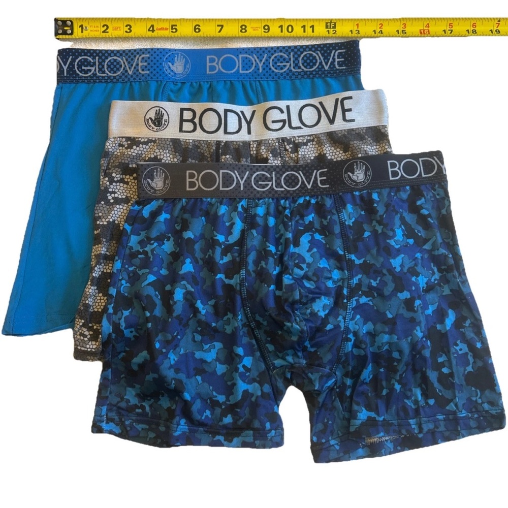 Body Glove Boxer Briefs Blue and Black Stretch Fit